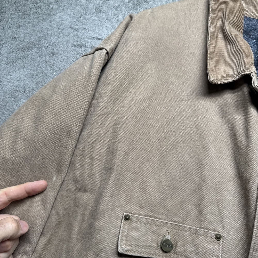 Carhartt Duck Chore Coat Jacket 4XL Tall Tan Blanket Lined Made in USA Workwear - Picture 7 of 15